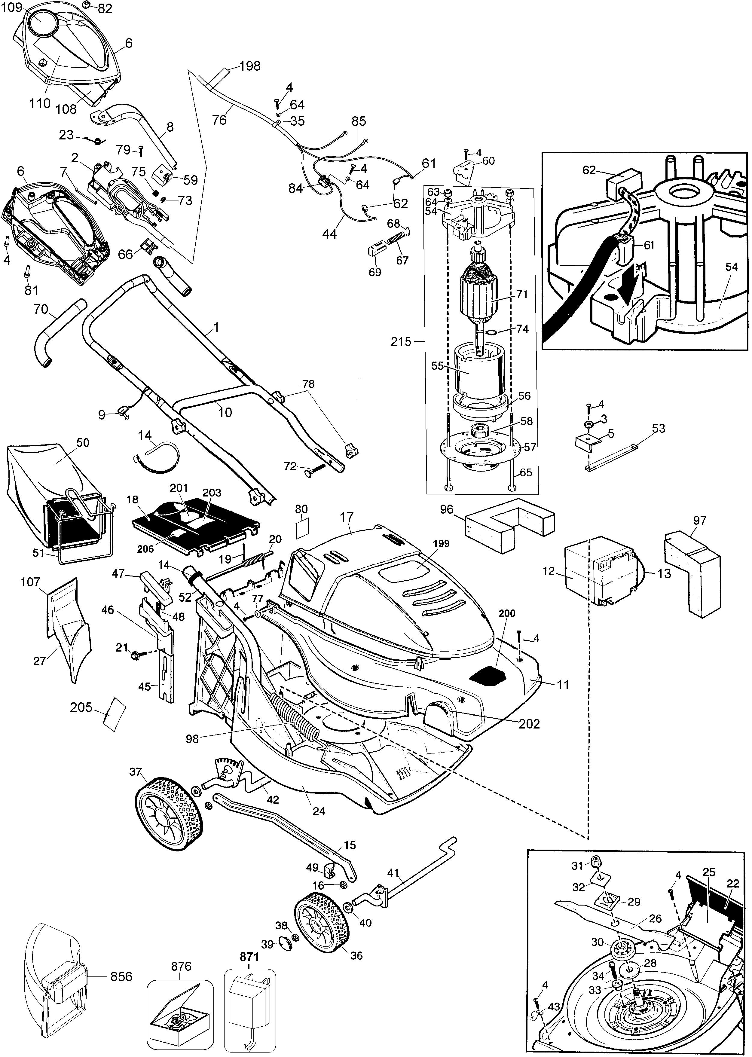 Black and Decker CMM1200 - Lawn Mower Type 3 