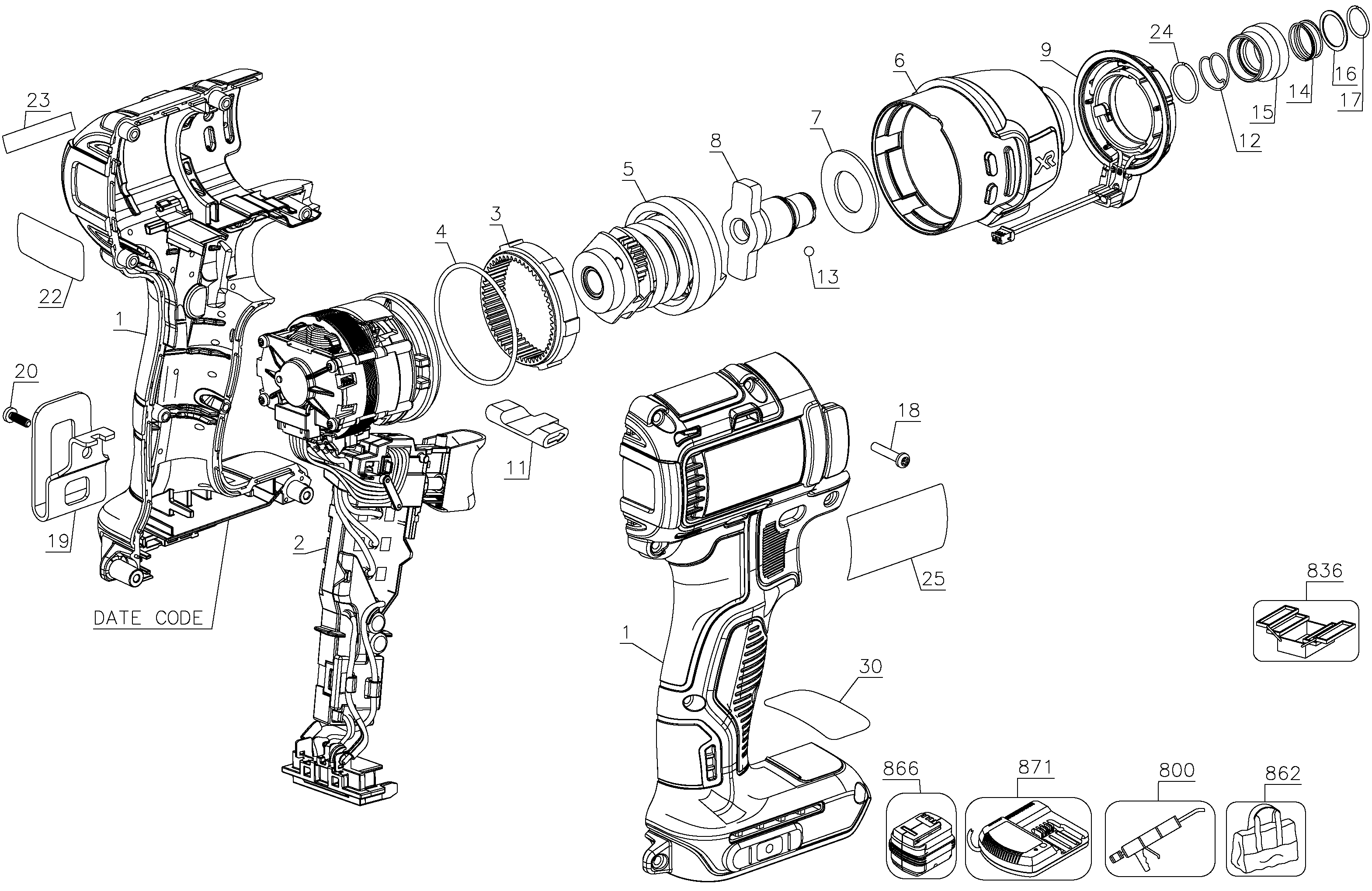 DCF787 IMPACTS CORDLESS Dewalt null ServiceNet